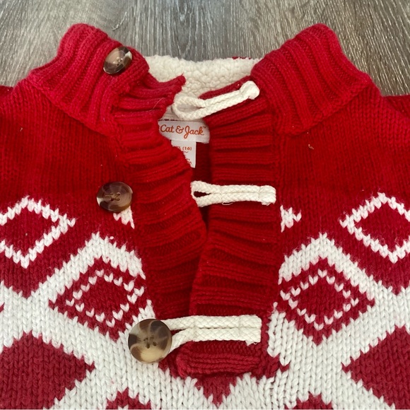 Cat & Jack Sweaters Red White Sweater Poshmark